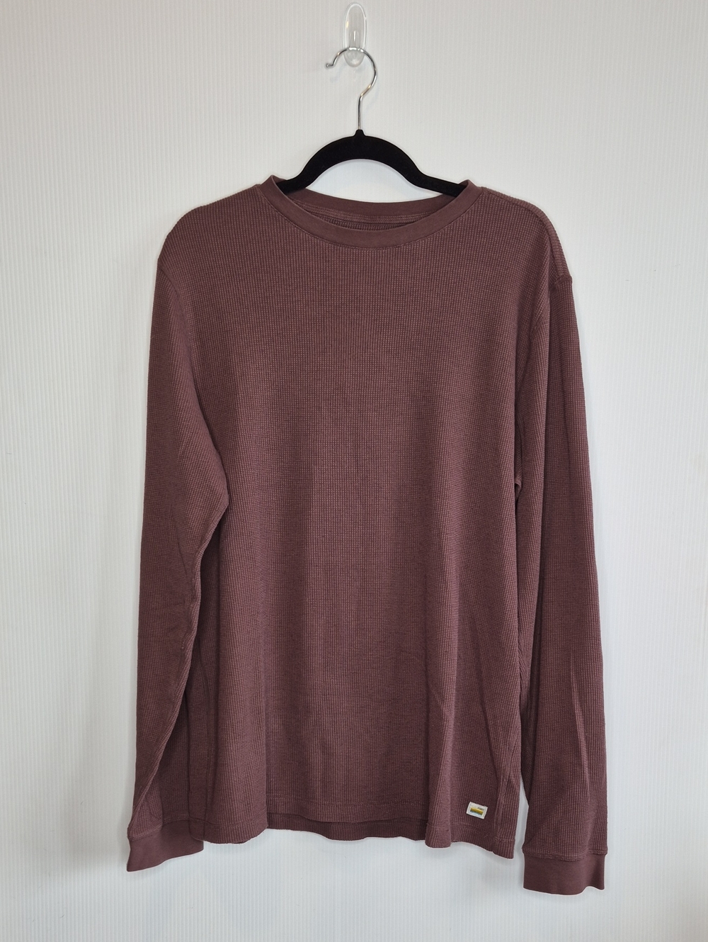 Vuori Men's Waffle Crew Huckleberry Size Large